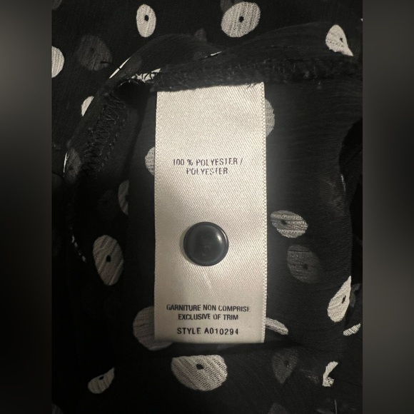 Black Sheer Blouse - Picture 7 of 8